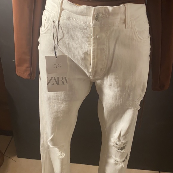 Zara distressed jeans size 32 - Picture 7 of 8